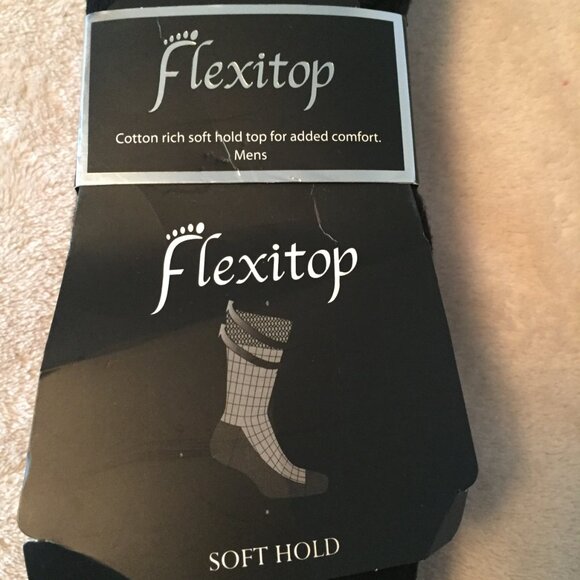 FLEXITOP  loose top Diabetic socks 5 pack NEW - Picture 2 of 4
